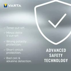 Varta Cargador LCD Pug+ con 4 pilas AA de 2100 mAh