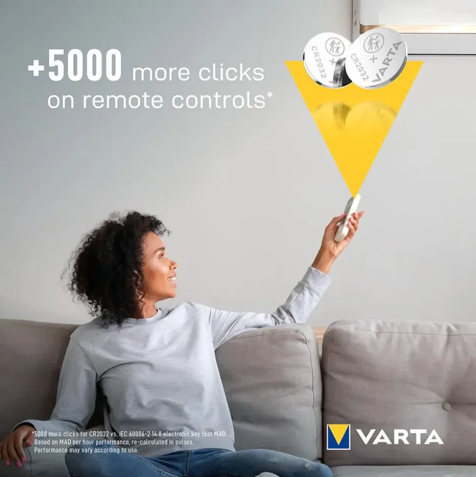 Varta Pila de botón CR2032 5 unidades