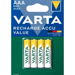 Varta Pila recargable AAA LR03 800mAh 4 unidades