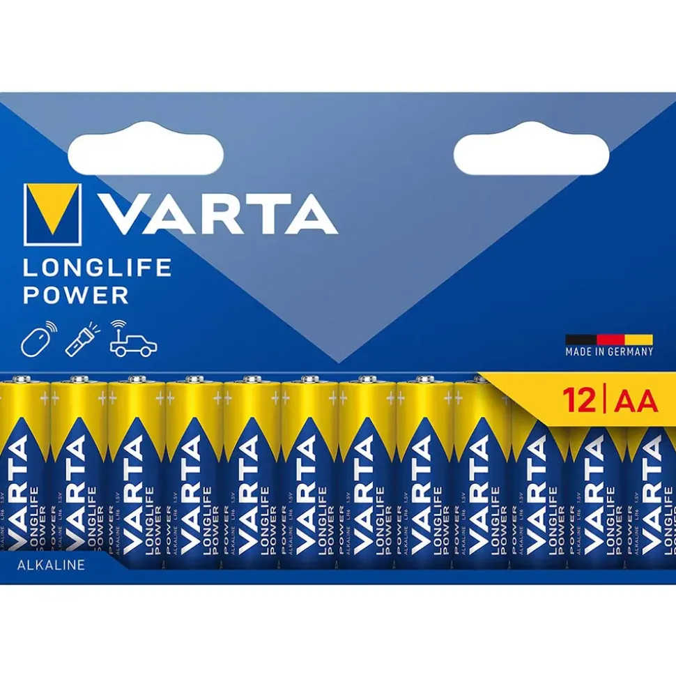 Varta Pilas alcalinas AA/LR6 1.5V 12 unidades