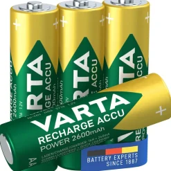 Varta 1x4 Pilas recargables AA NiMH Mignon 2600mAh