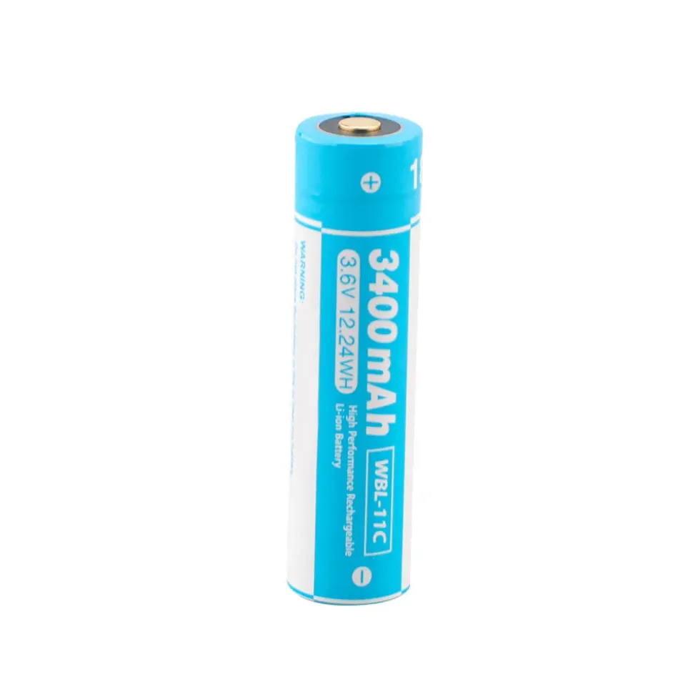 Weefine Batería 18650 USB-C 3.7V 3400mAh