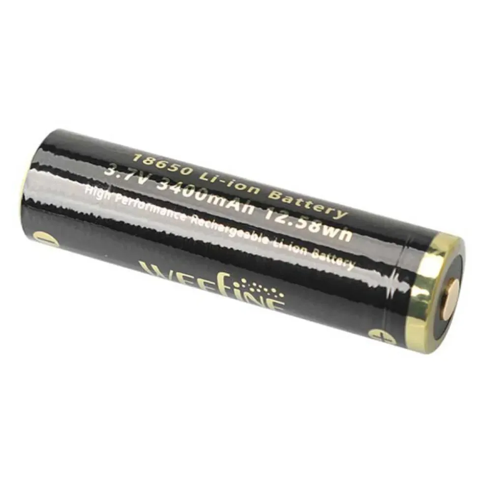 Weefine Batería 18650 3.7V 3400mAh